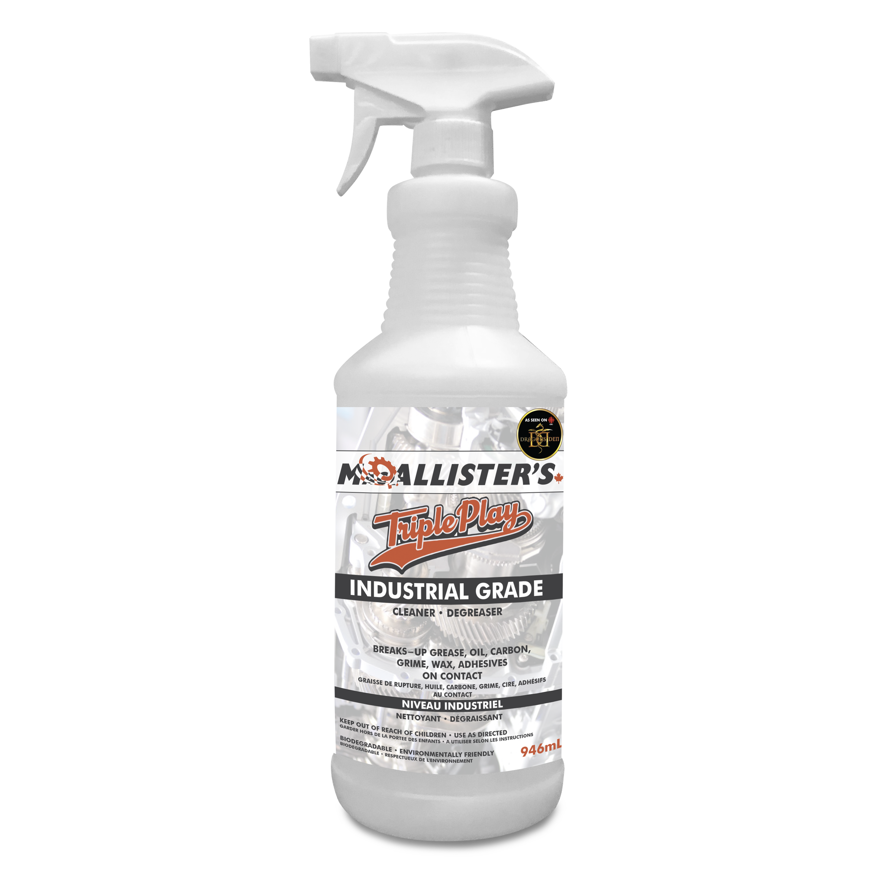 MacAllister's Triple Play Industrial Grade Cleaner Degreaser